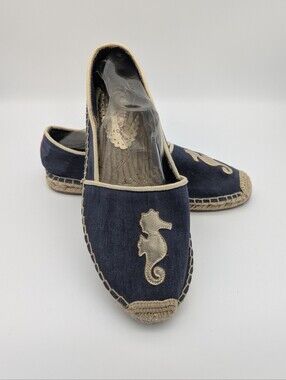 Lilly Pulitzer Canvas Espadrilles with Seahorse Accent